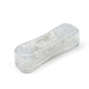 Rocker switch for bedside lamp - transparent plastic