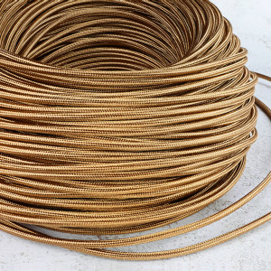 Round textile cable with...