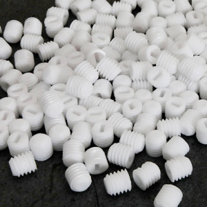 White M6 headless plastic...