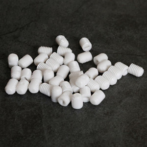 White plastic screw M5...