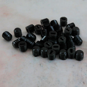 Black plastic screw M6...