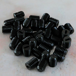 Black plastic screw M6...