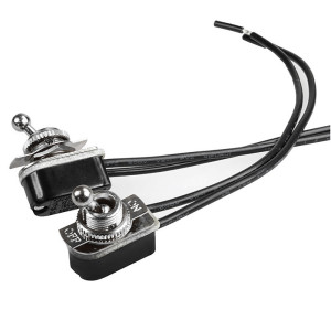 Chrome-plated steel lever...