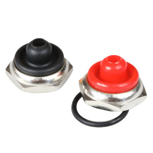 Half sealing cap for switch knobs - hexagonal