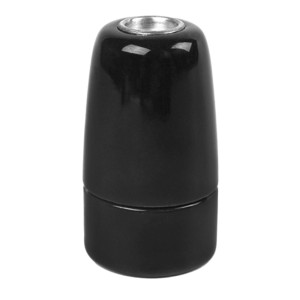 E14 black gloss porcelain...