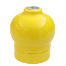 Douille Globify E27 en porcelaine émaillée brillante coloris jaune indien