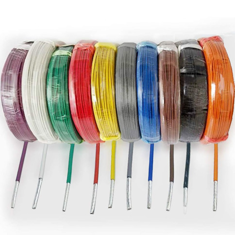 Câble électrique à gaine en téflon section du conducteur 0.3mm² couleur au choix