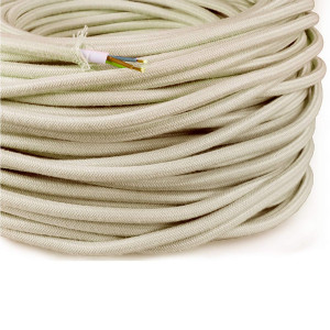 Linen-coloured braided...