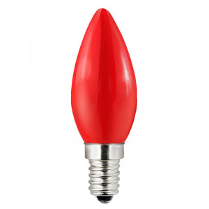 E12 flame bulb red light...