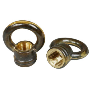 Daria suspension ring in cast brass diameter 31mm M12 thread