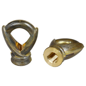 Eléni suspension ring in cast brass 30mm wide M10 thread