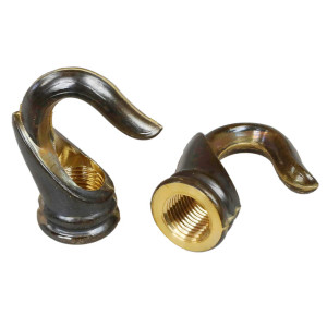 Loulia suspension hook in cast brass 27mm wide with M10 thread