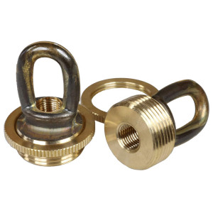 Odalys suspension ring in cast brass with 3/4" threaded ring - M10 tapping