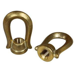 Yaros suspension ring in cast brass 31mm wide M10 thread
