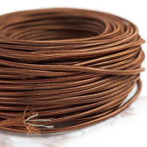 Round chestnut brown...