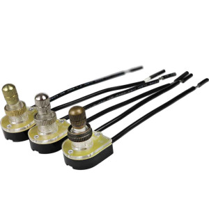 Rotary pushbutton switch - single pole 3A - 230v - Ø 10 threaded head - choice of colours