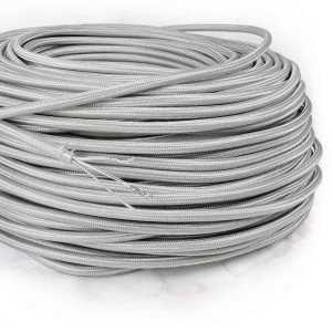 Silver-coloured braided...