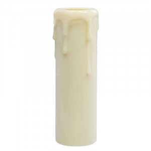 Fausse bougie pour lustre couleur blanc naturel 100mm