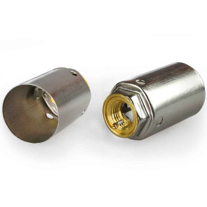 Support - G9 porcelain socket cover on claw with M10 tapping