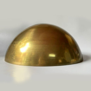Half sphere in hand-crafted brass