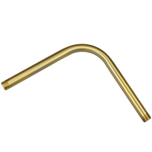 Tube en laiton coudé à 90° filetée M10 aux extrémités – symétrie longueur des bras 112 mm