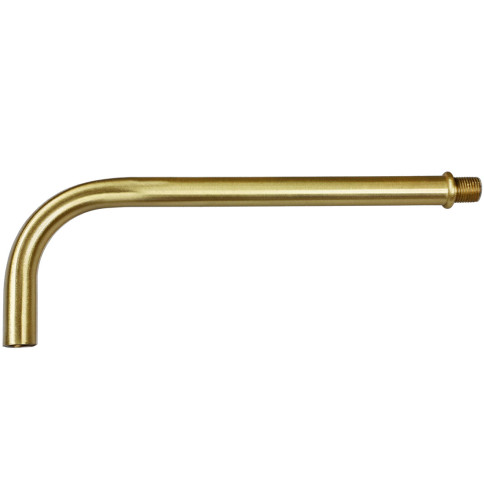 Tube en laiton coudé à 90° - longueur 178mm  64mm taraudé, fileté M10