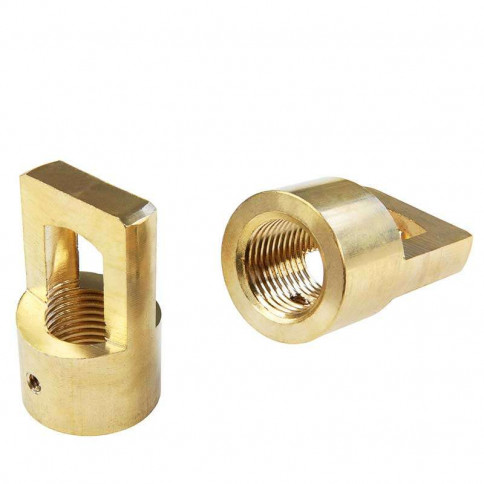 Suspension ring machined brass M16 thread smooth finish