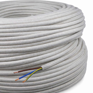 Câble rond tressé couleur...
