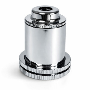 Douille Arthus chromée à culot G9, E12 ou E14 – double bagues