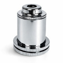 Douille Arthus chromée à culot G9, E12 ou E14 – double bagues