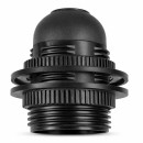 Douille plastique noir à double bagues de serrages pour lampe à culot E26 Format américain