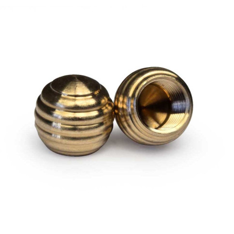 Boule en laiton nervuré Lysa diamètre...