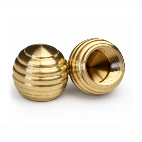 Boule en laiton nervuré Lysa diamètre...