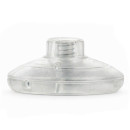 Interrupteur à pied rond diamètre 70mm pour lampadaire - plastique couleur transparent