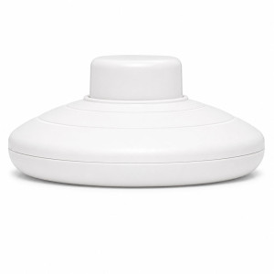 Interrupteur à pied rond diamètre 70mm pour lampadaire - plastique couleur blanc