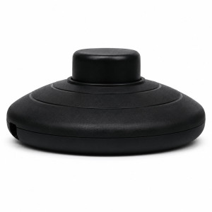 Interrupteur à pied rond diamètre 70mm pour lampadaire - plastique couleur noir