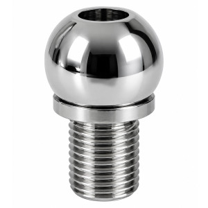 Serre câble électrique Kiara chromé - blocage de câble silicone - filetage M10 pas de 1mm