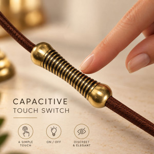 Interrupteur tactile en laiton Amélia – Élégance d’époque & technologie invisible