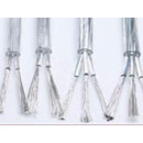 Electrical cable on transparent sheath