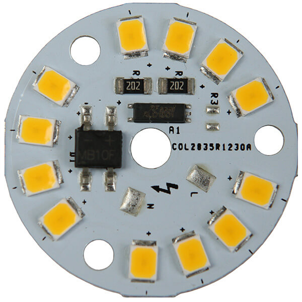 AC LED 3 WATTS 12 LEDs 2835 SMD