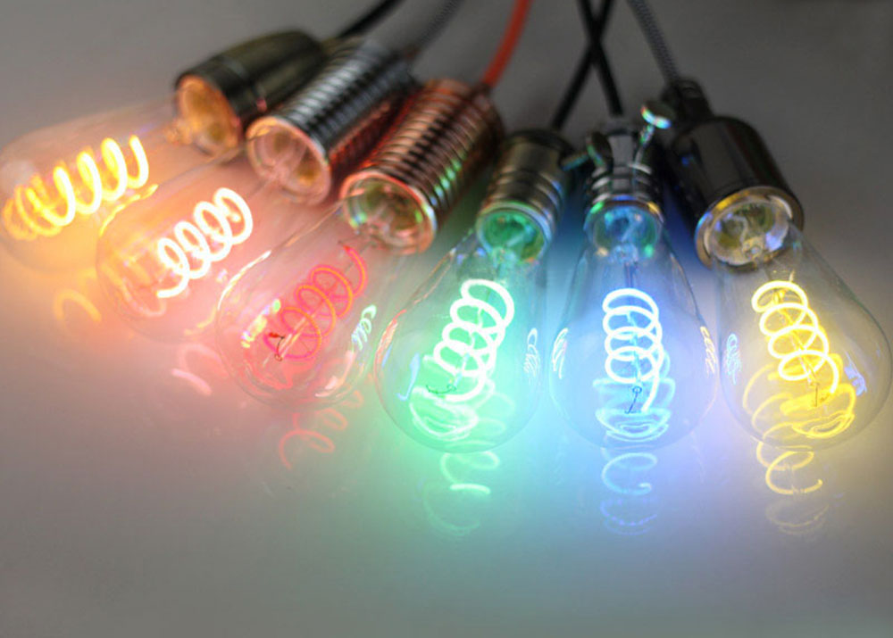 Ampoule filament LED Twisted ST64 Couleur