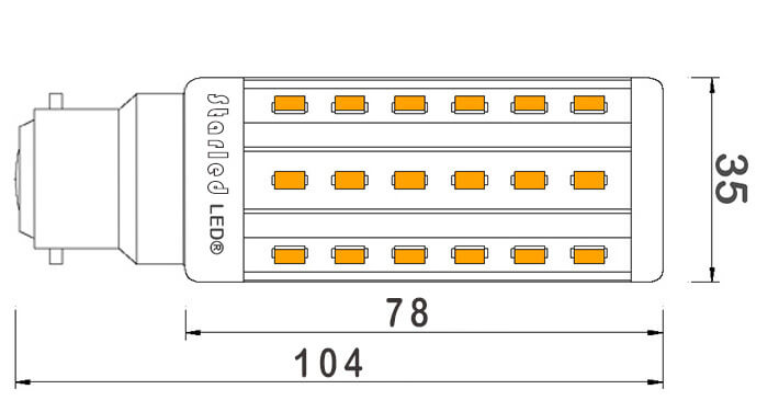 Ampoule-maïs-48-LED-B22