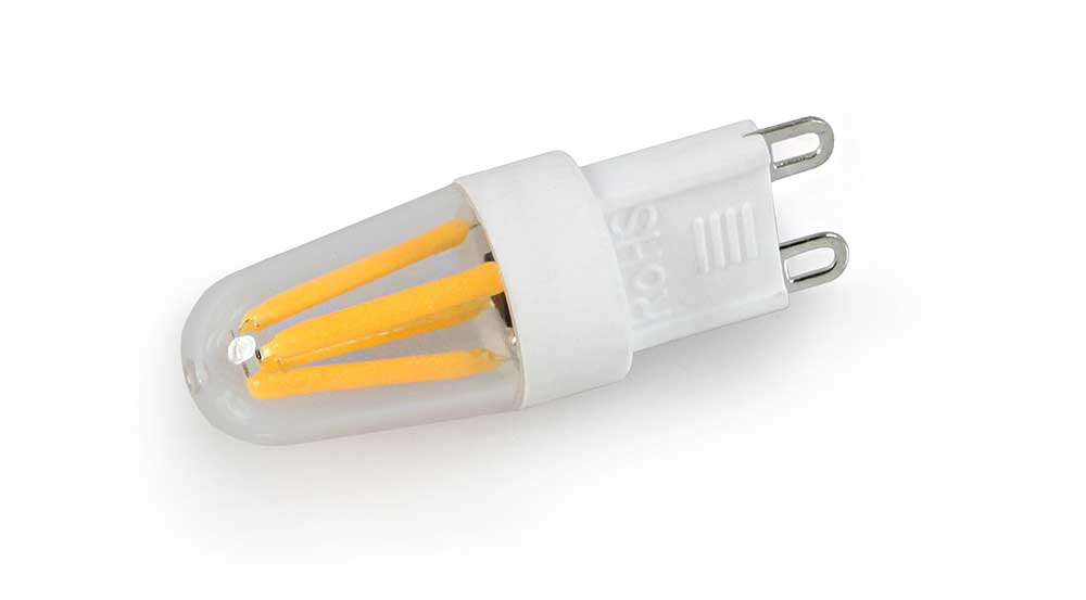 Ampoule LED G9 équipée de quatre filaments LED - dimmable 4