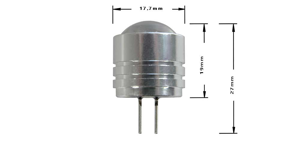 Ampoule LED à culot G4 - LED COB avec lentille sphèrique