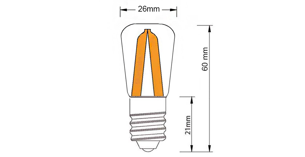 Ampoule LED à culot E14 en 48 volts pour bloc de secours 3 watts