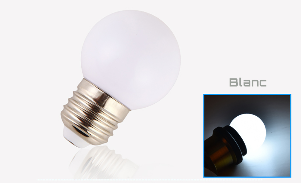 Ampoule LED sphérique G45 à culot E27 couleur d'éclairage blanc 230 volts