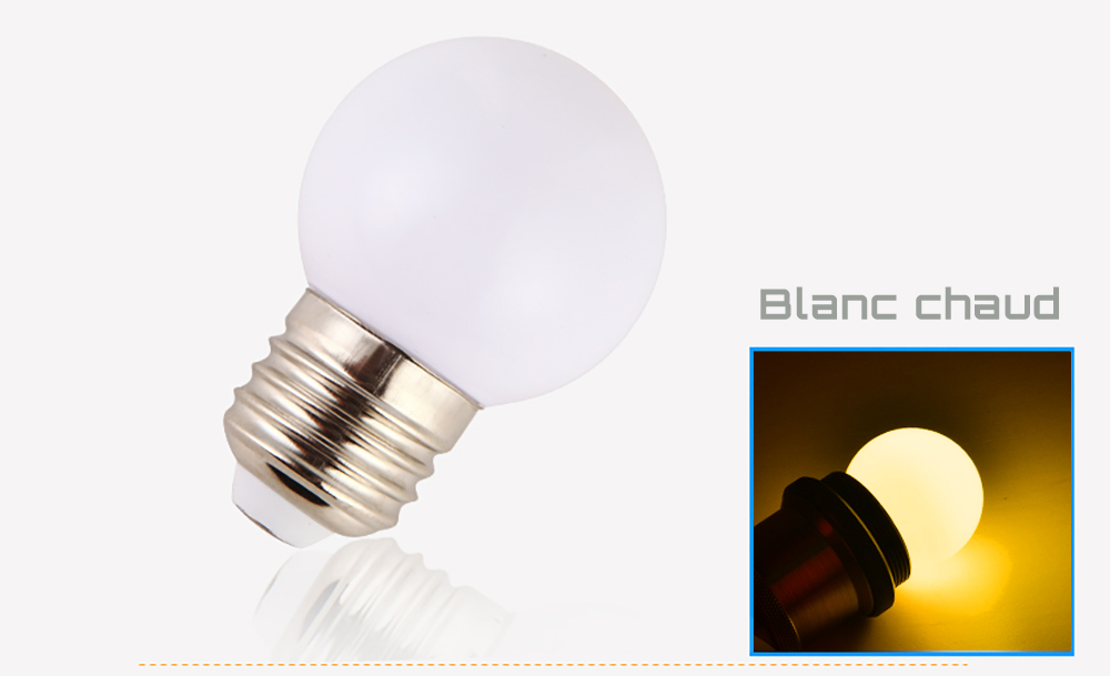 Ampoule LED sphérique G45 à culot E27 couleur d'éclairage blanc chaud