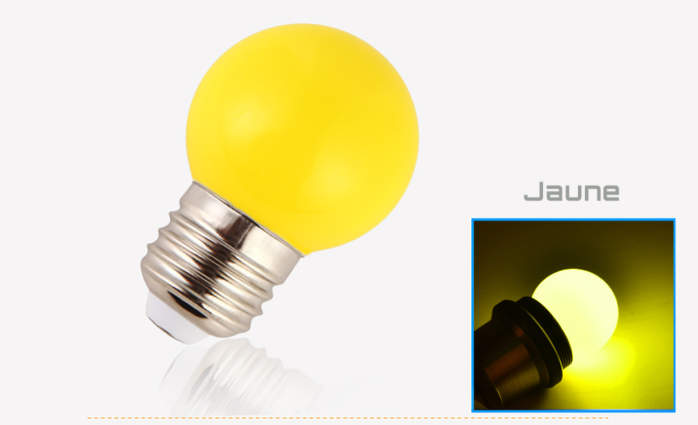 Ampoule LED sphérique G45 à culot E27 couleur d'éclairage jaune 230 volts