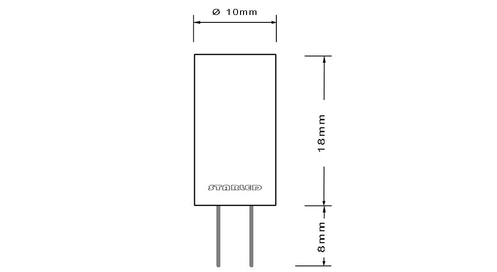 Ampoule LED à culot G4 couleur dimension