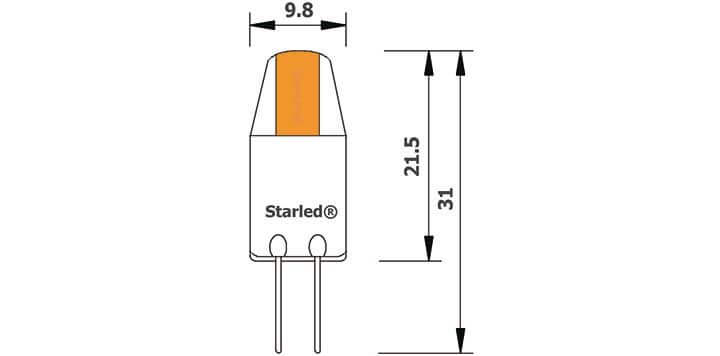 Dim Piccoled COB 2 watts